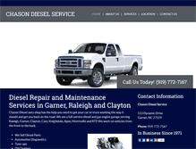 Tablet Screenshot of chasondiesel.com